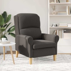 fauteuil Gris foncé Tissu en Sherpa doux 613861613861