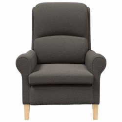 fauteuil Gris foncé Tissu en Sherpa doux 613861613861