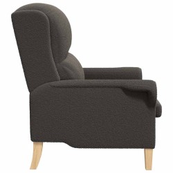 fauteuil Gris foncé Tissu en Sherpa doux 613861613861
