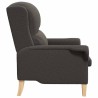 fauteuil Gris foncé Tissu en Sherpa doux 613861613861