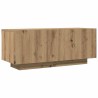 Meuble TV chêne artisanal 100x35x40 cm bois d'ingénierie 613864613864