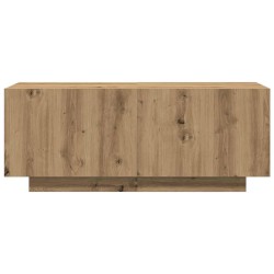 Meuble TV chêne artisanal 100x35x40 cm bois d'ingénierie 613864613864