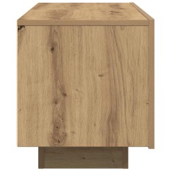Meuble TV chêne artisanal 100x35x40 cm bois d'ingénierie 613864613864