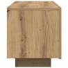 Meuble TV chêne artisanal 100x35x40 cm bois d'ingénierie 613864613864