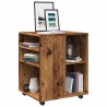 Armoire à roulettes vieux bois 60x53x72 cm bois d'ingénierie 613871613871