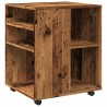 Armoire à roulettes vieux bois 60x53x72 cm bois d'ingénierie 613871613871