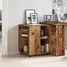Armoire à roulettes vieux bois 60x53x72 cm bois d'ingénierie 613871613871
