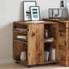 Armoire à roulettes vieux bois 60x53x72 cm bois d'ingénierie 613871613871