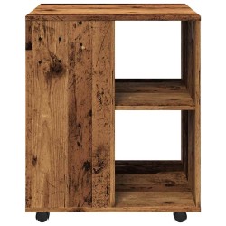 Armoire à roulettes vieux bois 60x53x72 cm bois d'ingénierie 613871613871