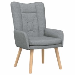 fauteuil Gris clair 63 x 67 x 94 cm Tissu et contreplaqué 613873613873
