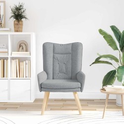 fauteuil Gris clair 63 x 67 x 94 cm Tissu et contreplaqué 613873613873