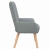 fauteuil Gris clair 63 x 67 x 94 cm Tissu et contreplaqué 613873613873