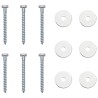 Ancre de terre 6 pcs Argenté Ø10 x 60 cm Métal galvanisé 613876613876