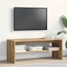 Meuble TV chêne artisanal 100x40x40 cm bois d'ingénierie 613877613877