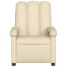 Fauteuil inclinable de massage crème tissu 613879613879