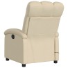 Fauteuil inclinable de massage crème tissu 613879613879