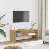 Meuble TV chêne artisanal 100x40x40 cm bois d'ingénierie 613880613880