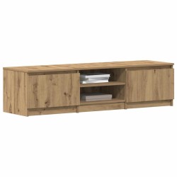 Meuble TV chêne artisanal 140x40x36 cm bois d'ingénierie 613884613884
