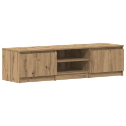 Meuble TV chêne artisanal 140x40x36 cm bois d'ingénierie 613884613884