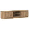 Meuble TV chêne artisanal 140x40x36 cm bois d'ingénierie 613884613884