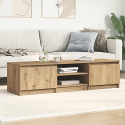 Meuble TV chêne artisanal 140x40x36 cm bois d'ingénierie 613884613884