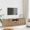 Meuble TV Chêne Artisan 140x35x40 cm Bois d'ingénierie 613885613885