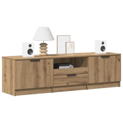 Meuble TV Chêne Artisan 140x35x40 cm Bois d'ingénierie 613885613885