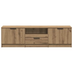 Meuble TV Chêne Artisan 140x35x40 cm Bois d'ingénierie 613885613885