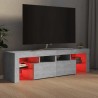 Meuble TV avec lumières LED Gris béton 140x36,5x40 cm 613890613890