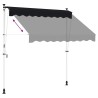 Auvent rétractable manuel Noir 100 cm 613892613892
