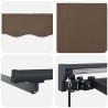 Auvent rétractable manuel Taupe 3,5 x 2 m 613894613894