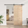 Porte coulissante Naturel 100 x 208 cm Bois de pin massif 613897613897