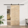 Porte coulissante Naturel 100 x 208 cm Bois de pin massif 613898613898