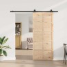 Porte coulissante Naturel 100 x 208 cm Bois de pin massif 613899613899