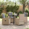 Ensemble de salle à manger pour jardin 5 pcs polyrotin 613900613900