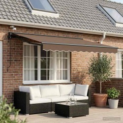 Auvent rétractable électrique Taupe 3,5 x 2,5 m 613908613908