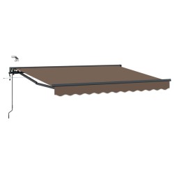 Auvent rétractable électrique Taupe 3,5 x 2,5 m 613908613908