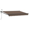 Auvent rétractable électrique Taupe 100% Polyester et Aluminium 613910613910