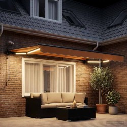 Auvent rétractable électrique Sable 3,5 x 2,5 m 613911613911