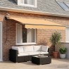 Auvent rétractable électrique Sable 100% Polyester et Aluminium 613912613912