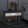 Meuble TV avec lumières LED gris béton 60x35x40 cm 613913613913