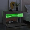 Meuble TV avec lumières LED gris béton 60x35x40 cm 613913613913