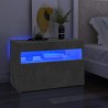 Meuble TV avec lumières LED gris béton 60x35x40 cm 613913613913