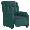 Fauteuil de massage inclinable électrique Vert foncé Tissu 613916613916