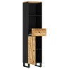 Armoire de salle de bain 38x33x160 cm bois massif de manguier 613920613920