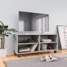 Meuble TV avec roulettes Gris béton 90x35x35 cm Bois ingénierie 613930613930