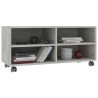 Meuble TV avec roulettes Gris béton 90x35x35 cm Bois ingénierie 613930613930