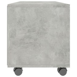 Meuble TV avec roulettes Gris béton 90x35x35 cm Bois ingénierie 613930613930