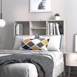 Armoire de tête de lit Gris béton 100x19x103,5 cm 613931613931