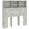 Armoire de tête de lit Gris béton 100x19x103,5 cm 613931613931